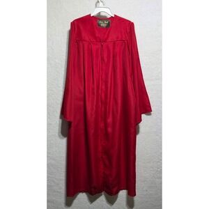 Oak Hall Red Bachelor Graduation Cap Gown Robe 5'9" to‎ 5'11" Unisex